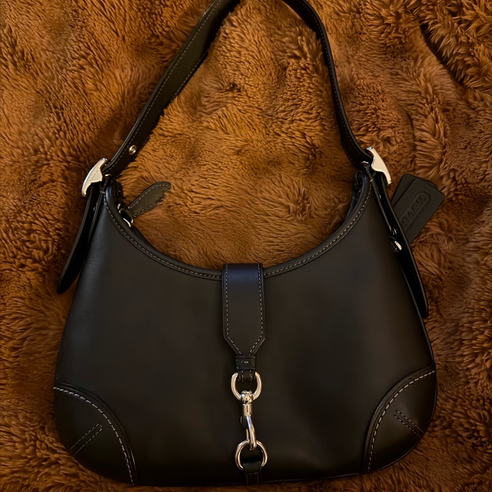 Black Coach Leather Women's Bag